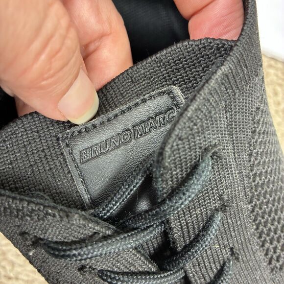 Bruno Marc Men's Non Slip Shoes Sz 10 Breeze Mesh Black Lace Up Comfortable Work - Picture 7 of 10